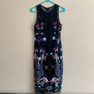 Embroidered floral dress